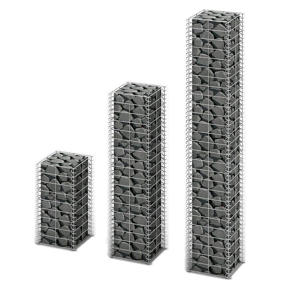  3 Piece Gabion Set Galvanised Wire