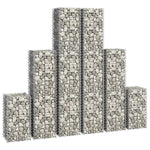 6 Piece Gabion Set Galvanised Wire