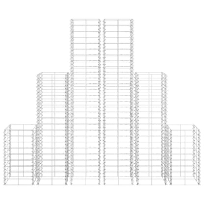 6 Piece Gabion Set Galvanised Wire