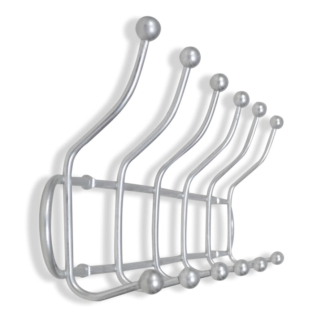 Steel Wall Peg Board with 12 Hooks 2 pcs