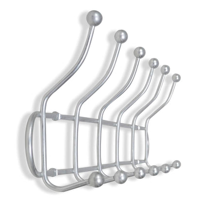 Steel Wall Peg Board with 12 Hooks 2 pcs