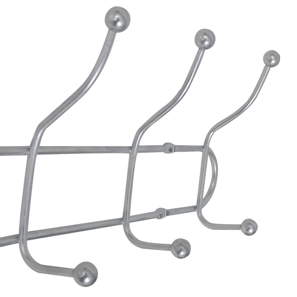 Steel Wall Peg Board with 12 Hooks 2 pcs