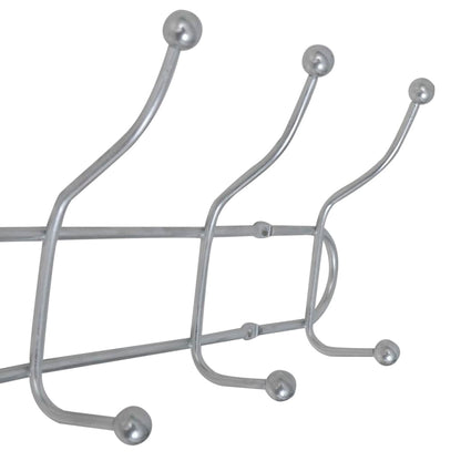 Steel Wall Peg Board with 12 Hooks 2 pcs