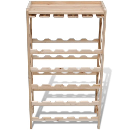 Wine Rack for 25 Bottles Wood