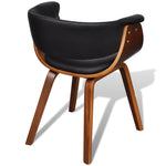 Dining Chair Bent Wood and Fau Leather