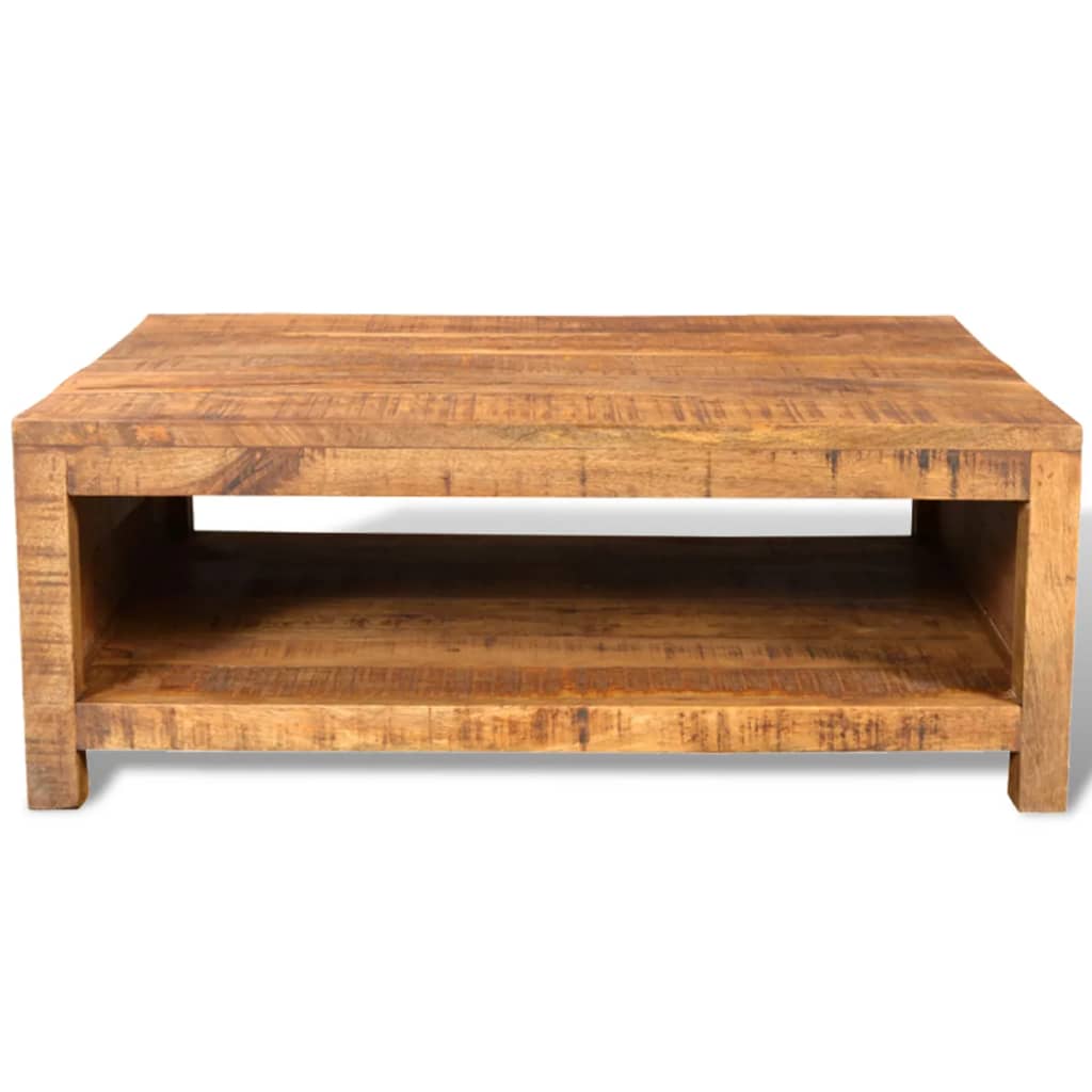 Coffee Table Solid Mango Wood - 80×60×30cm