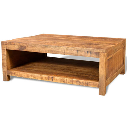 Coffee Table Solid Mango Wood - 80×60×30cm