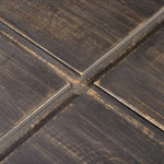 Coffee Table Dark Brown Square Solid Mango Wood