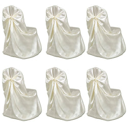 6 pcs Cream Chair Cover for Wedding Banquet