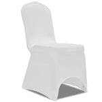 Chair Cover Stretch White 6 pcs