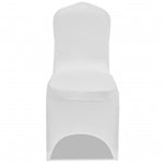 Chair Cover Stretch White 6 pcs