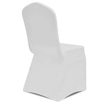 Chair Cover Stretch White 6 pcs