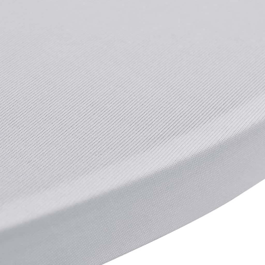 Standing Table Cover 70 cm White Stretch 2 pcs