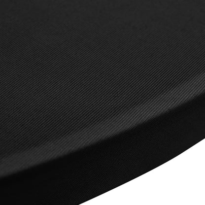 Standing Table Cover 70 cm Black Stretch 2 pcs