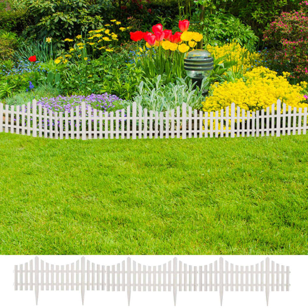  White Lawn Divider 17 pcs / 10 m