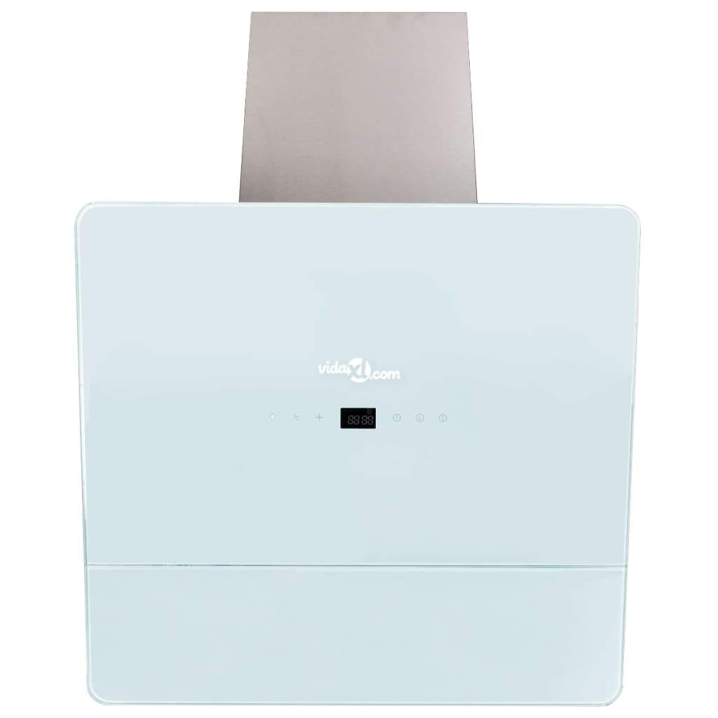 Range Hood Tempered Glass White 600 mm
