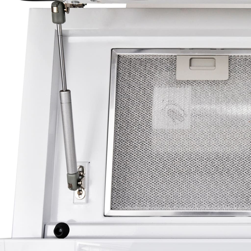 Range Hood Tempered Glass White 600 mm