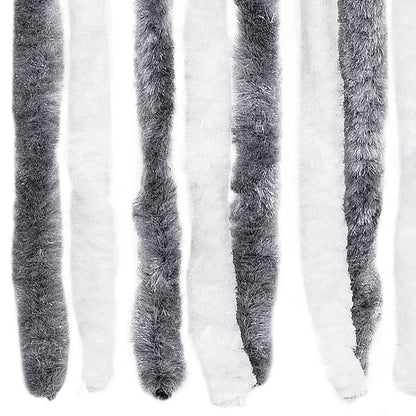 Insect Curtain Grey and White 2  Chenille S