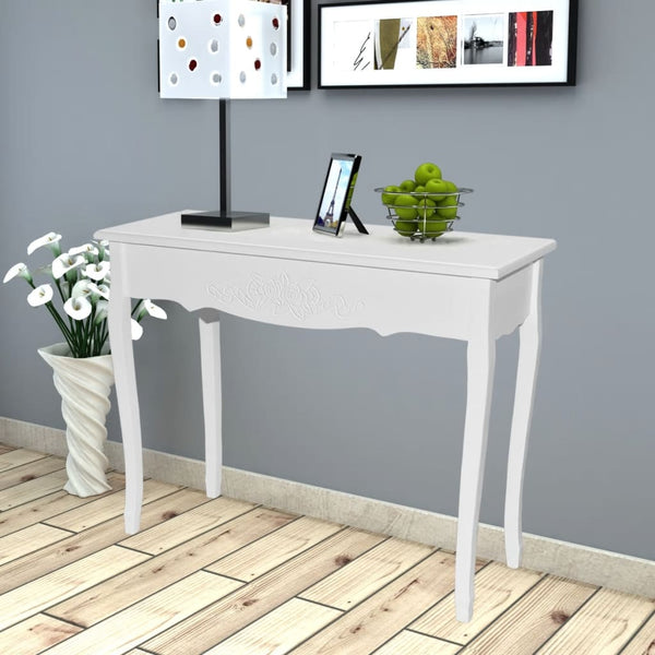  Dressing Console Table White