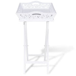 Side Table with Tray White