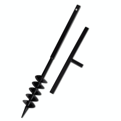 Ground Drill with Handle 100 mm with Etension Tube 5 m Steel