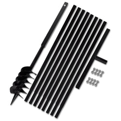 Ground Drill with Handle 120 mm with Etension Tube 9 m Steel