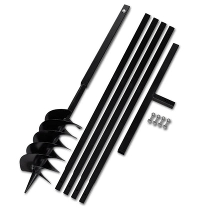Ground Drill with Handle 150 mm with Etension Tube 5 m Steel