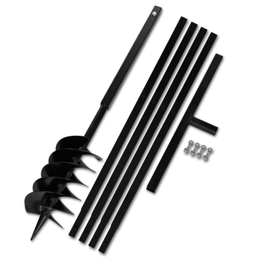 Ground Drill with Handle 150 mm with Etension Tube 5 m Steel
