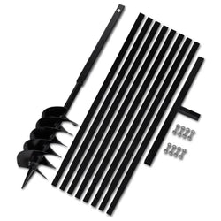 Ground Drill with Handle 150 mm with Etension Tube 9 m Steel