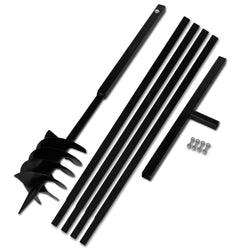 Ground Drill with Handle 180 mm with Etension Tube 5 m Steel