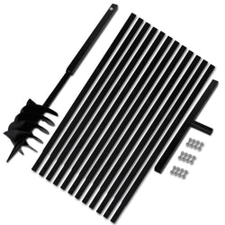 Ground Drill with Handle 180 mm with Etension Tube 13 m Steel