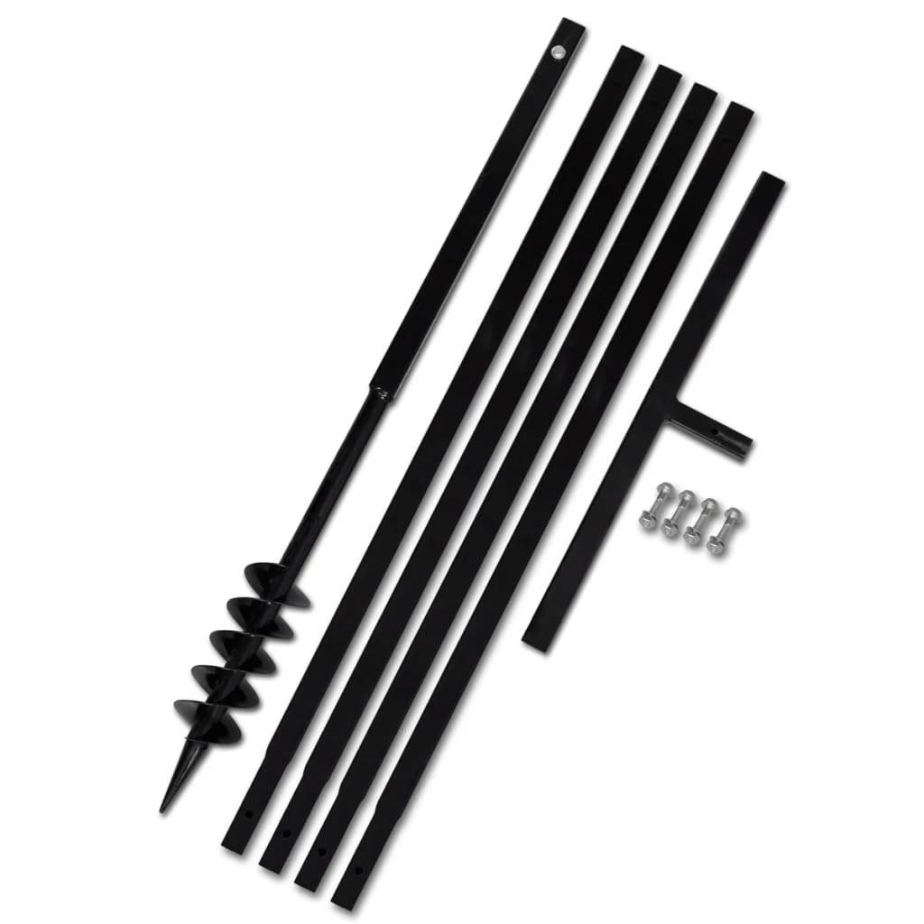 Ground Drill with Handle 80 mm with Etension Tube 5 m Steel