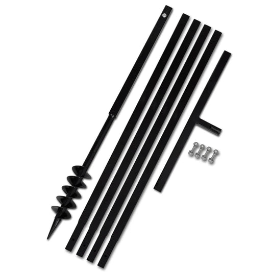 Ground Drill with Handle 80 mm with Etension Tube 5 m Steel