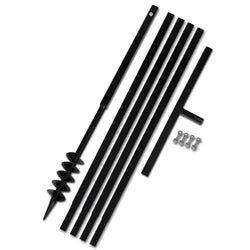 Ground Drill with Handle 80 mm with Etension Tube 5 m Steel