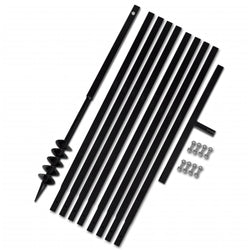 Ground Drill with Handle 80 mm with Etension Tube 9 m Steel