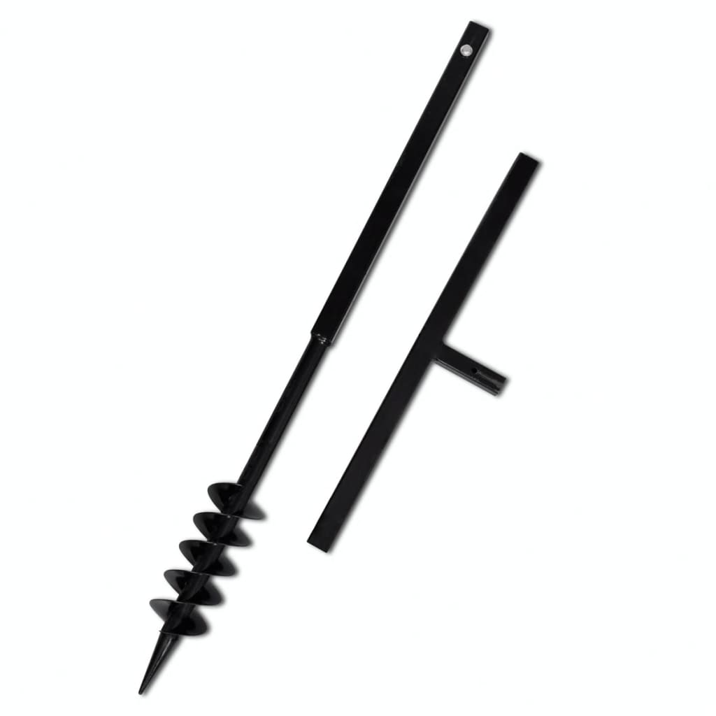 Ground Drill with Handle 80 mm with Etension Tube 9 m Steel