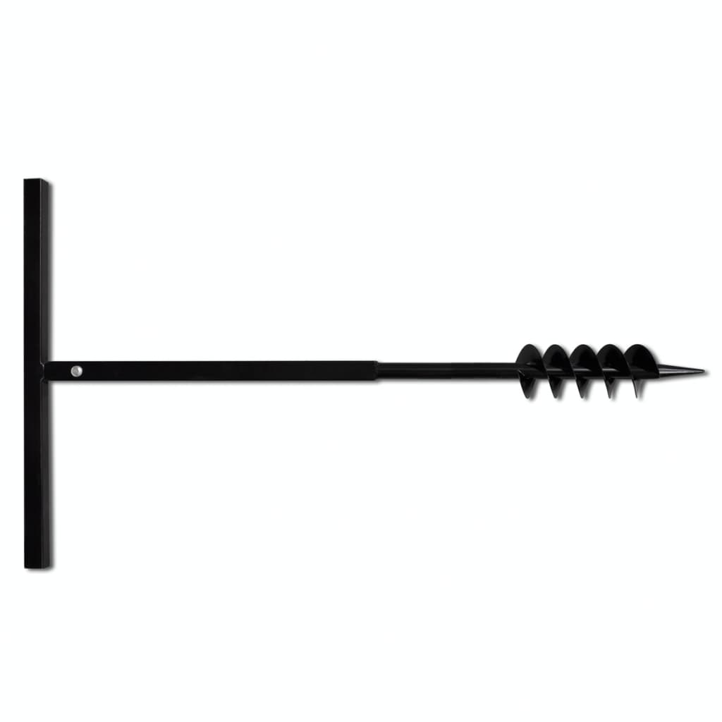 Ground Drill with Handle 80 mm with Etension Tube 9 m Steel