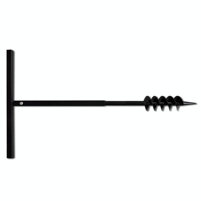 Ground Drill with Handle 80 mm with Etension Tube 9 m Steel