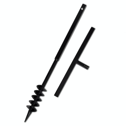 Ground Drill with Handle 80 mm with Etension Tube 13 m Steel