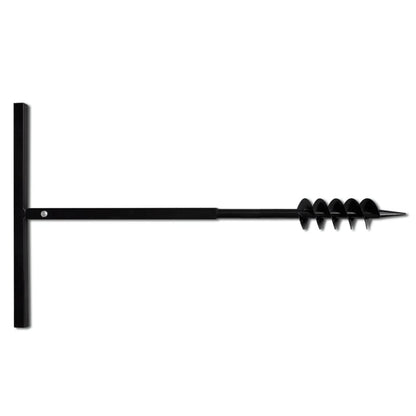 Ground Drill with Handle 80 mm with Etension Tube 13 m Steel