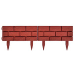 Lawn Divider with Brick Design 11 pcs