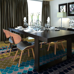 Dining Chairs 4 pcs Bent Wood and Leather