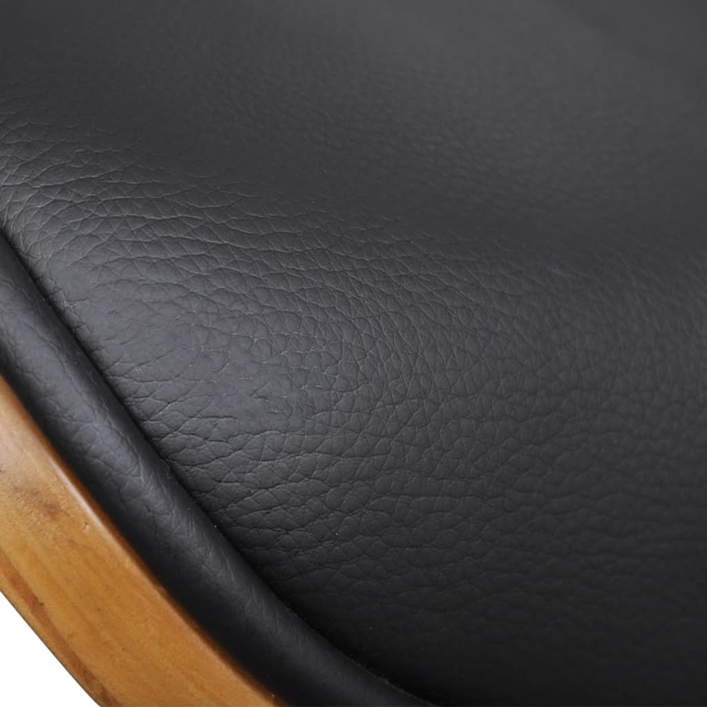 Dining Chairs 6 pcs Bent Wood and Leather