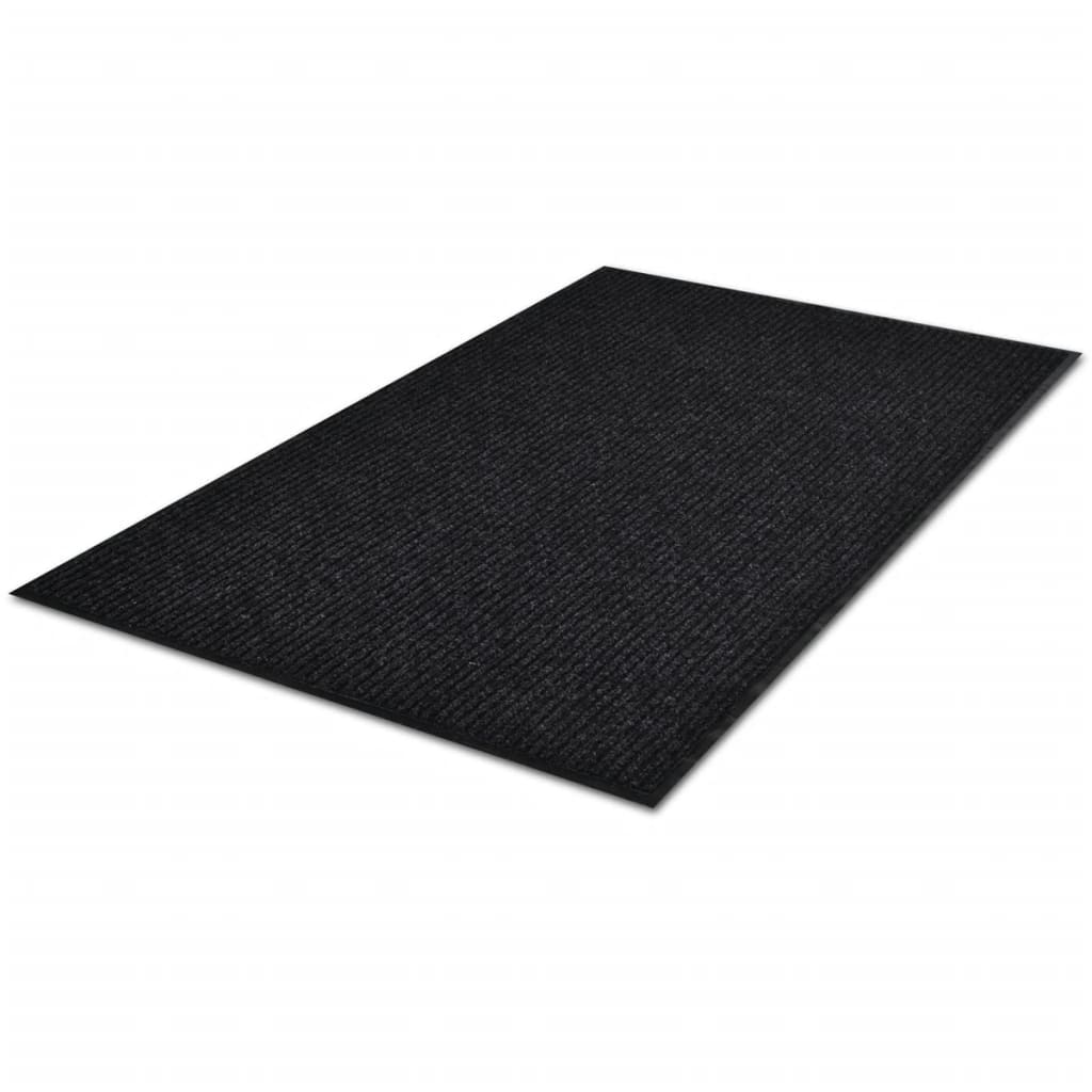 Black PVC Door Mat   L