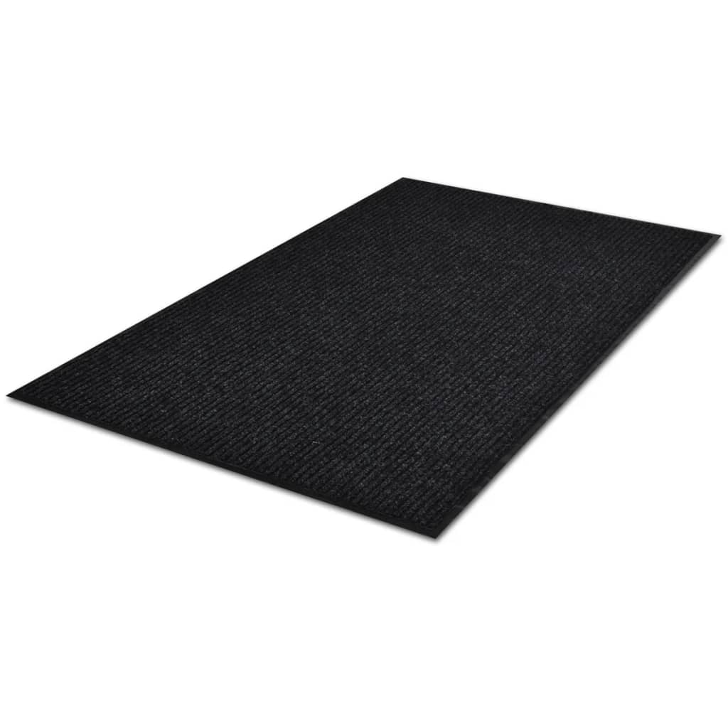 Black PVC Door Mat  XL