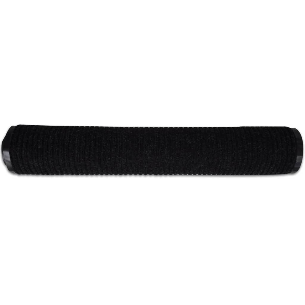 Black PVC Door Mat  XL