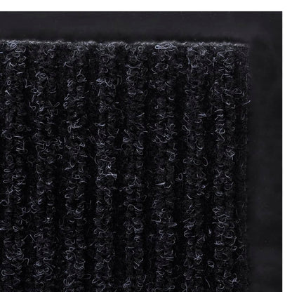 Black PVC Door Mat  XL