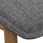 Dining Chairs 6 pcs Light Grey Fabric and Solid Oak Wood (241153+241154)