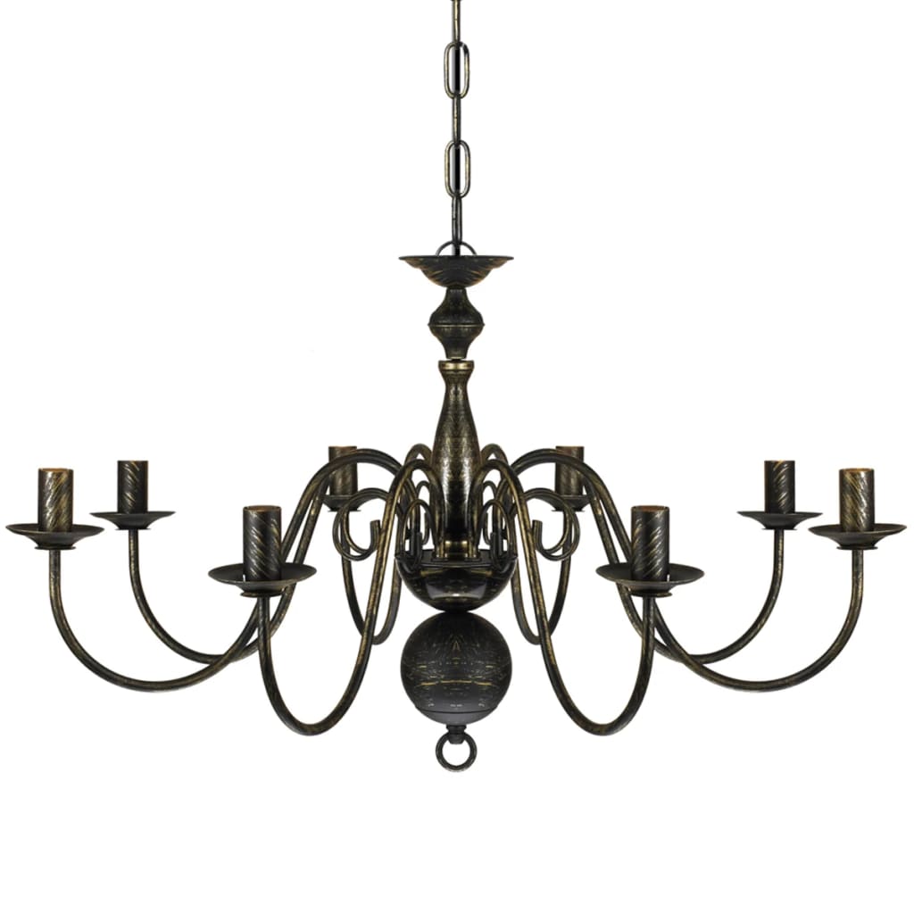 Antique Black Metal Chandelier Bulbs