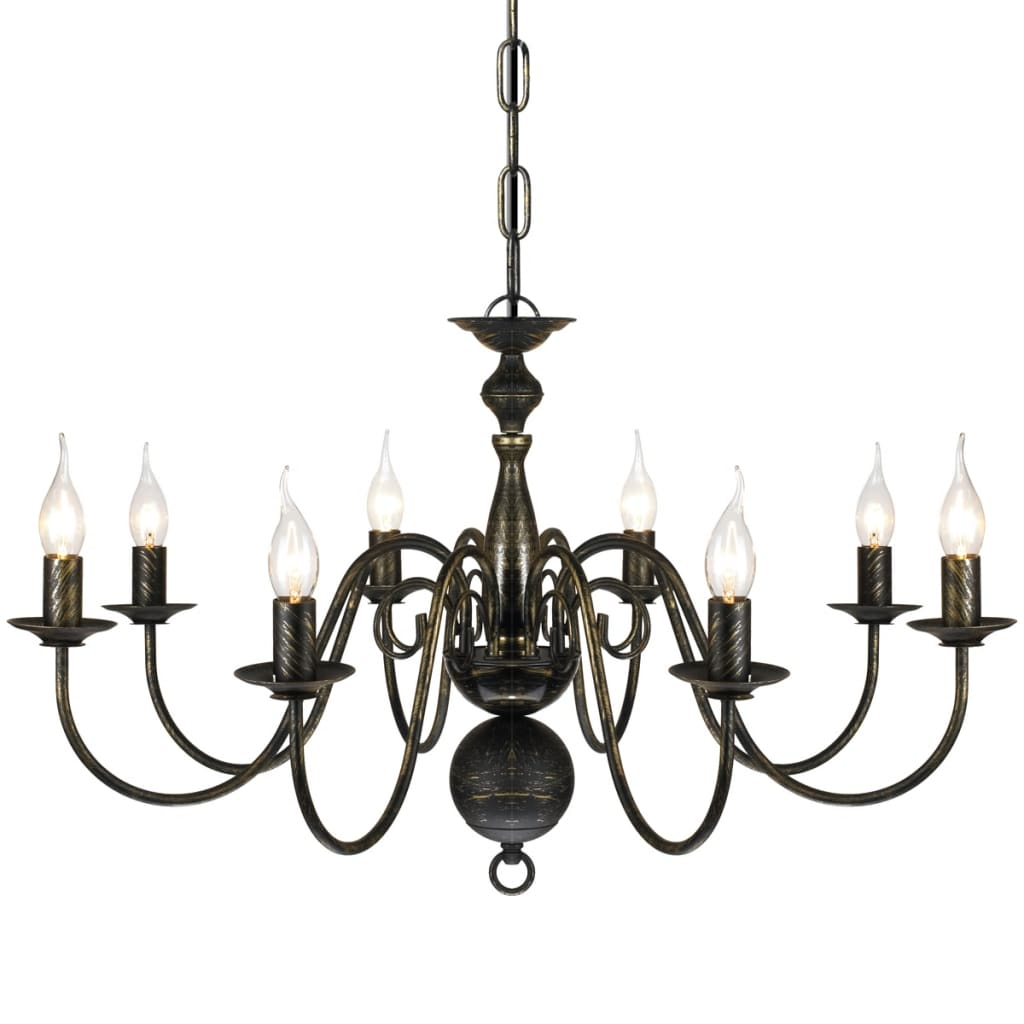 Antique Black Metal Chandelier Bulbs
